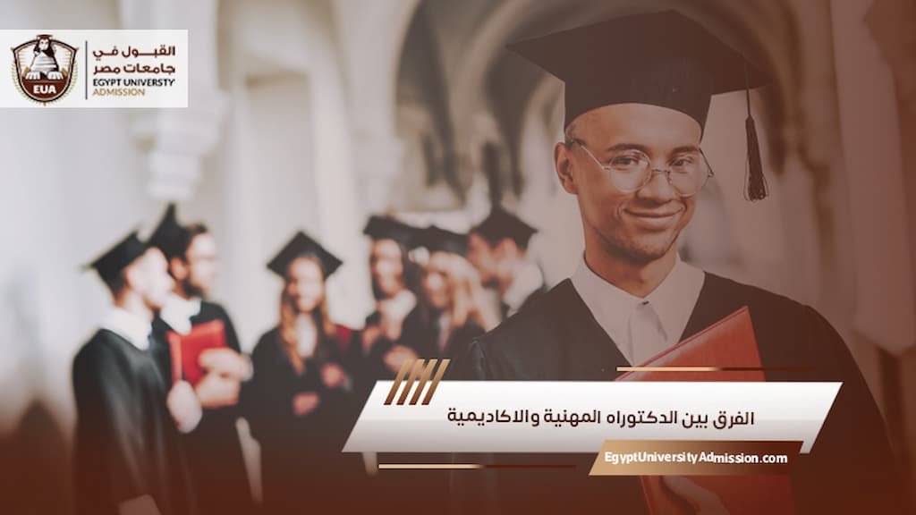 الفرق بين الدكتوراه المهنية والاكاديمية