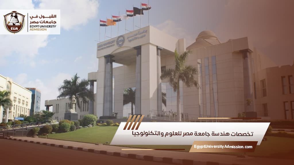 تخصصات هندسة جامعة مصر للعلوم والتكنولوجيا