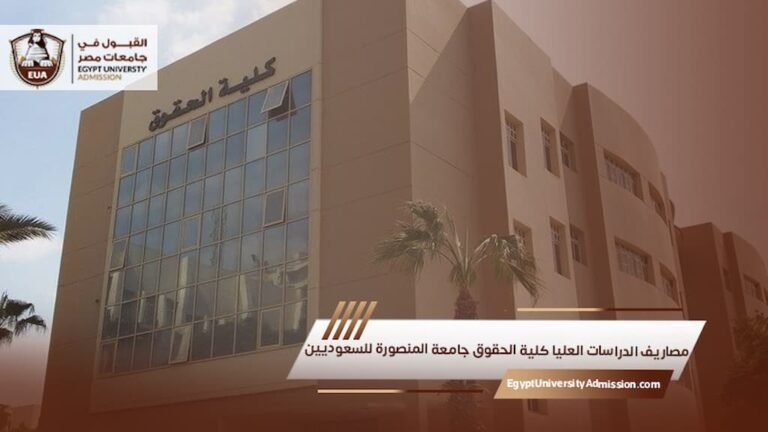 مصاريف الدراسات العليا كلية الحقوق جامعة المنصورة