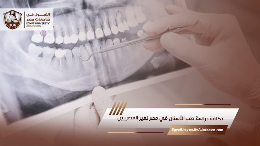 تكلفة دراسة طب الأسنان في مصر لغير المصريين