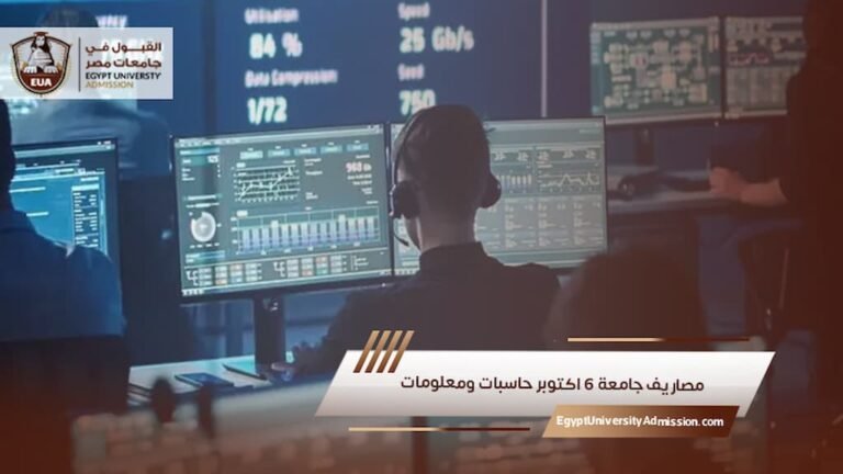 مصاريف جامعة 6 أكتوبر حاسبات ومعلومات